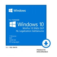 Microsoft WinPro 10 SNGL OLP NL Legalization GetGenuine (FQC-09478)